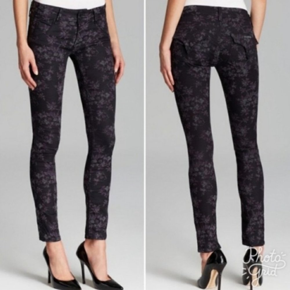 Hudson Floral Skinny Jeans